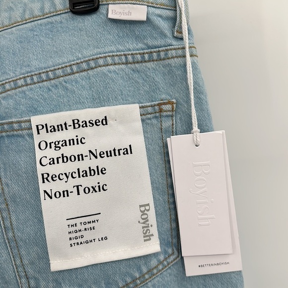 Boyish The Tommy Light Wash Denim Jeans Size 31 New With Tags - Picture 8 of 16